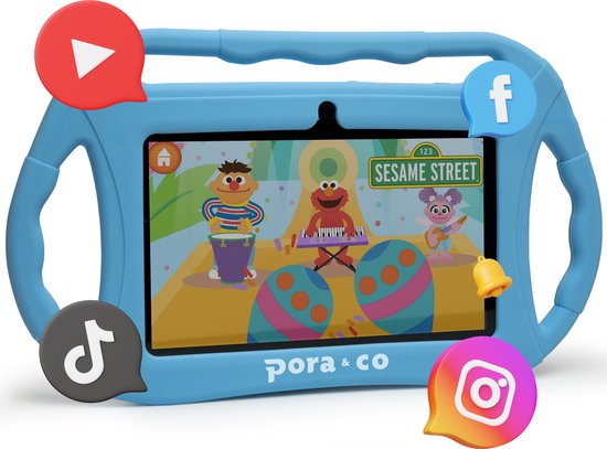 Tablette pour enfants Pora&Co à partir de 3 ans - 16 Go - Application  parents 