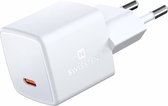 Swissten USB-C Snellader - GaN technologie - 33W - Wit