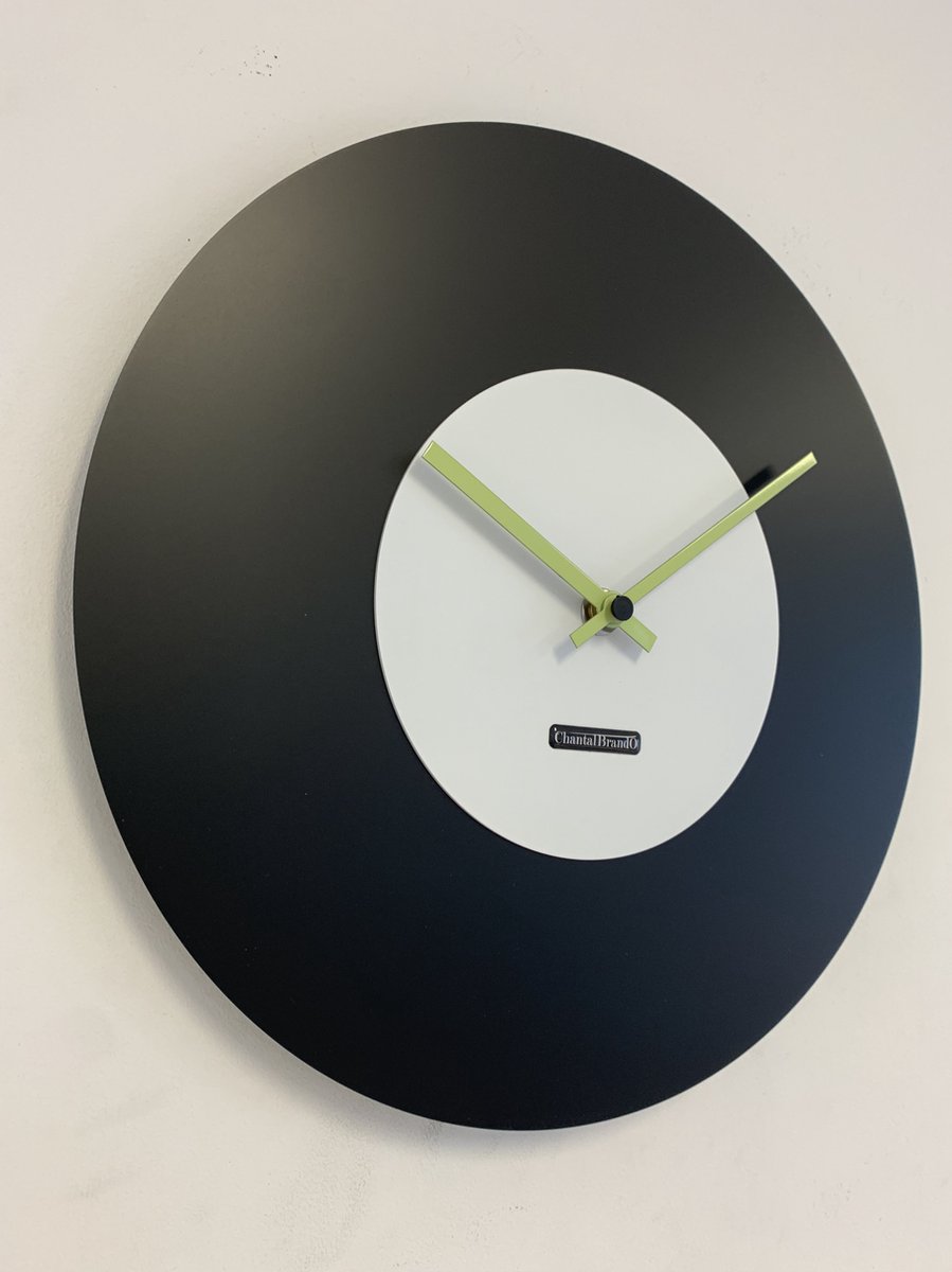 Wandklok ChantalBrandO MISTRAL BLACK & WHITE -- MODERN DESIGN --