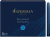 Cartouches d'encre Waterman 1x8 longues Florida Blue