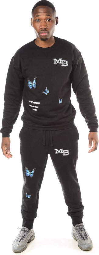 Mbanks Joggingpak Trainingspak Heren And Dames Tracksuit Zwart Maat M 