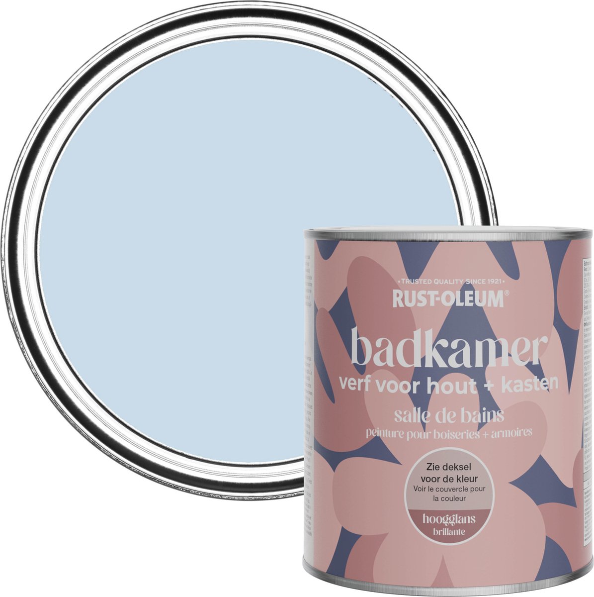 Rust-Oleum Lichtblauw Badkamerverf voor hout en kasten Hoogglans - Blauwe lucht 750ml