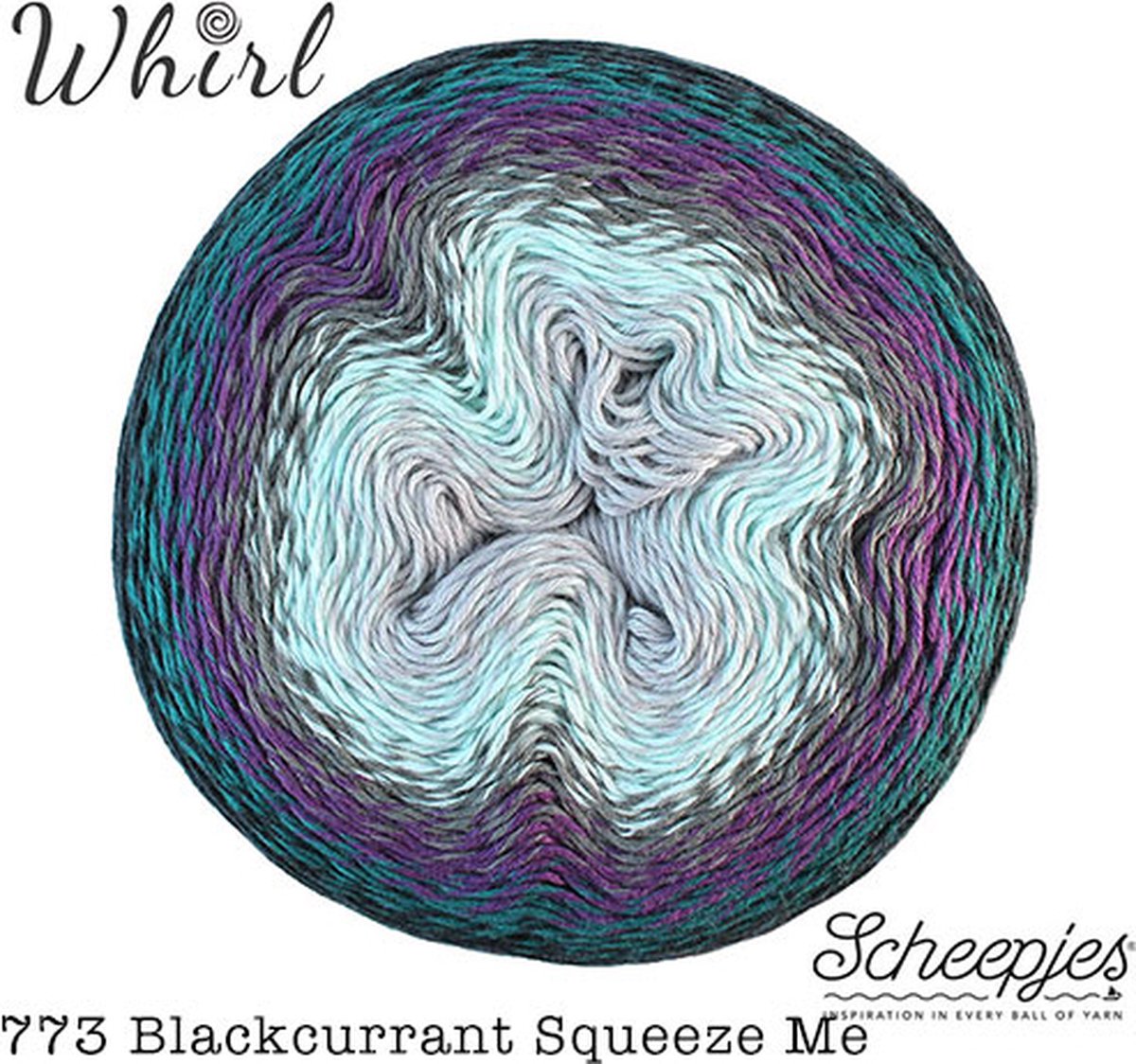 Scheepjes Whirl 1000m - Blackcurrant Squeeze Me