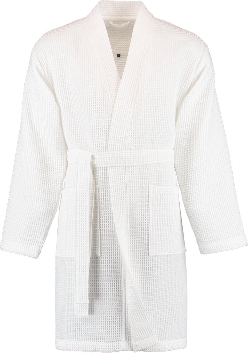 Vossen Badjas Comfort Line ROM - Pique Weiss S - Sauna badjas Wit