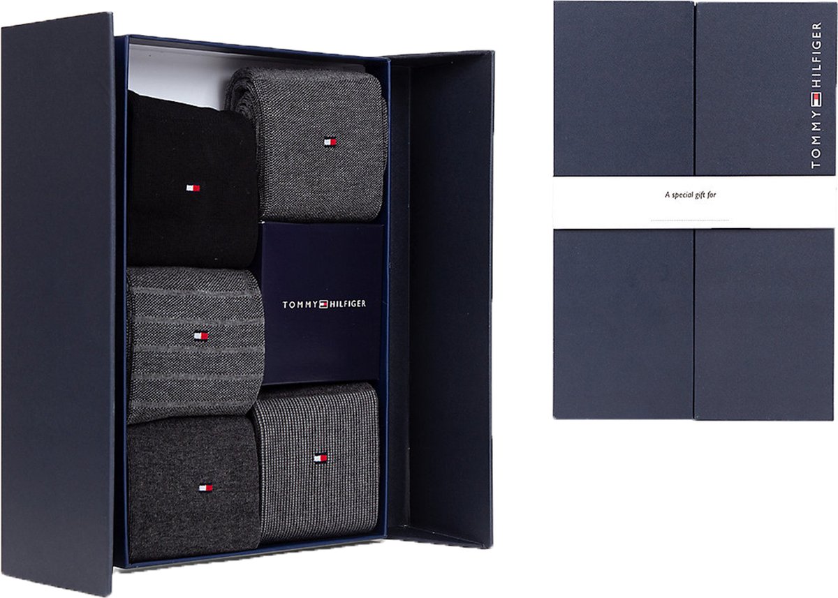 Tommy Hilfiger Sock Giftbox Birdeye (5-pack) - heren sokken - donkerblauw -  Maat: 43-46 | bol