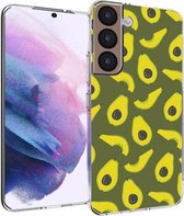 iMoshion Hoesje Geschikt voor Samsung Galaxy S22 Hoesje Siliconen - iMoshion Design hoesje - Meerkleurig / Avocados