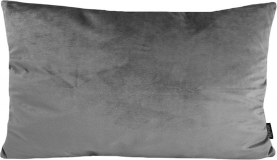 Sierkussen Velours Grijs Long | 30 x 50 cm | Velours/Polyester