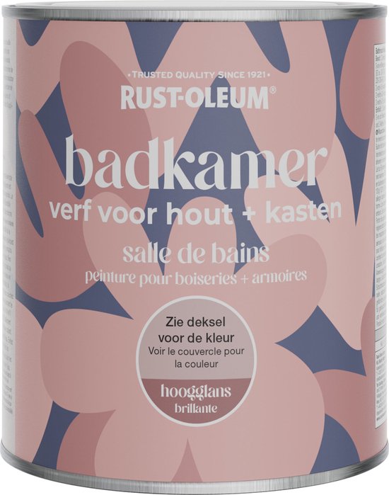 Rust-Oleum Peinture de salle de bain rose clair pour bois et armoires haute brillance - Melrose 750 ml