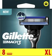 Gillette Mach3 Scheermesjes Voor Mannen - 8 Stuks