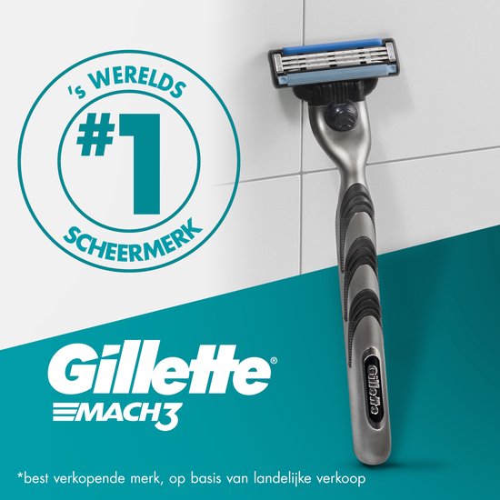 Gillette Mach 3 Scheermesjes Voor Mannen - 8 Stuks