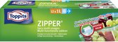 12x Toppits Zipper Multi-Functionele Zakken 1 liter 12 stuks