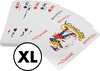 Afbeelding van het spelletje XL Speelkaarten 1 Deck / Stok – Extra Grote Spelkaarten – Kaarten - Kaartspellen - Pesten – Klaverjassen – Toepen – Poker – Jokeren – Eenentwintigen – Eenendertigen – Kwartetten - Bridge – Hartenjagen – Patience – Ezelen – Liegen – Spel – Blackjack