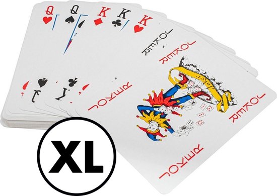 Worstelen naald Stuwkracht XL Speelkaarten 1 Deck / Stok – Extra Grote Spelkaarten – Kaarten -  Kaartspellen -... | bol.com