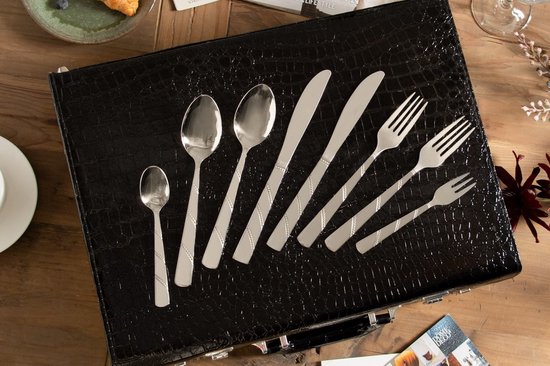 WMF Merit 12 Persoons 127 Delige Bestek Cassette Verzilverd - Pasch Cooking Dining Living
