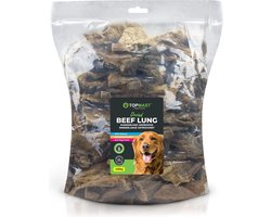 Topmast Longen - Rund 1 Kilo - Gedroogd - Hondensnack - Kauwsnack - Gedroogde Runderlong - Natuurlijke Hondensnack
