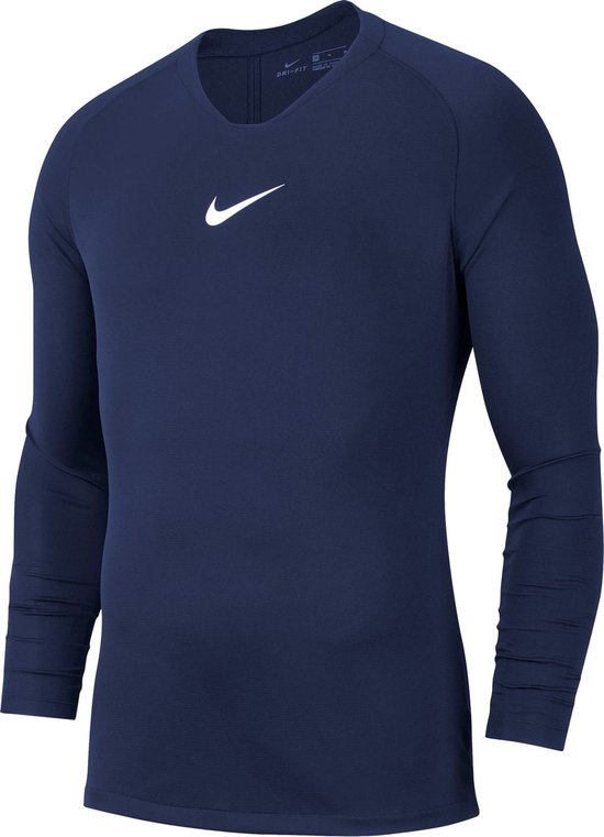 Nike Park Dry First Layer Longsleeve Thermoshirt - Maat XXL - Mannen - navy/wit — afbeelding 2