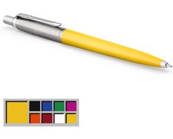 Parker Jotter Originals balpen | Klassieke gele afwerking | medium punt | blauwe inkt | 1 stuk