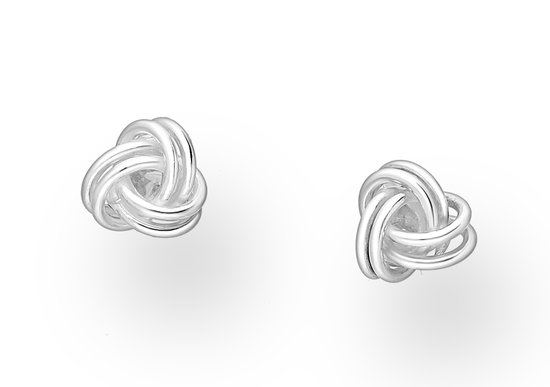 JO WISDOM Oneindigheidsoorbellen voor dames met Keltische knoop, zilver