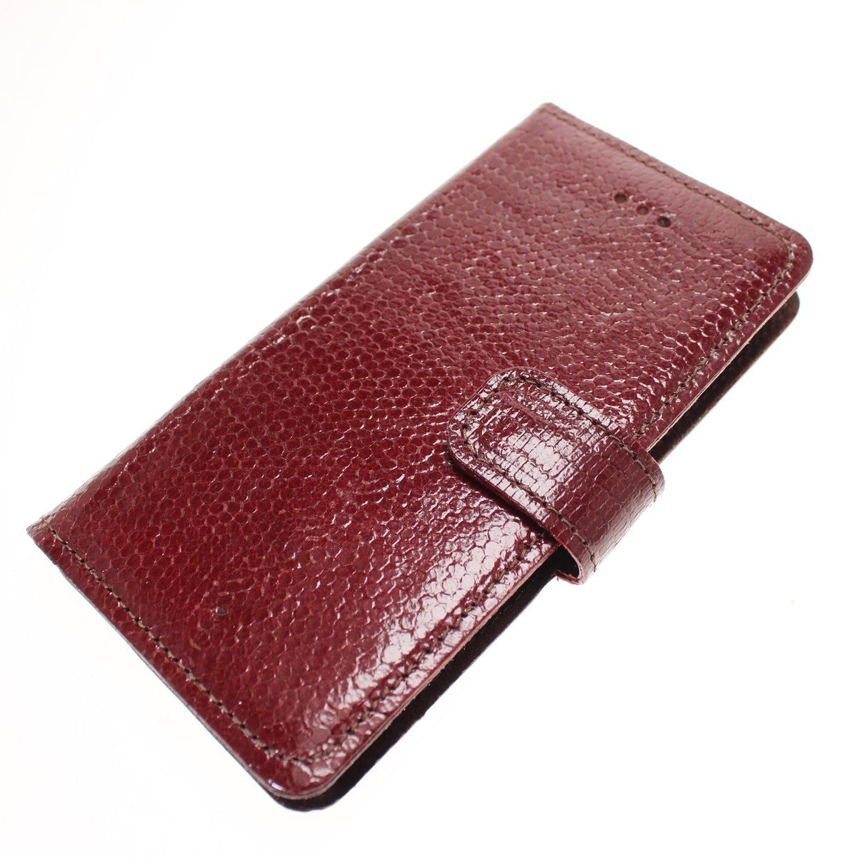 Made-NL Handgemaakte ( Samsung Galaxy Note 10 ) book case Rood slangenprint reliëf kalfsleer