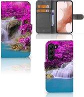 Wallet Bookcase Geschikt voor Samsung Galaxy S23 Telefoonhoesje Waterval