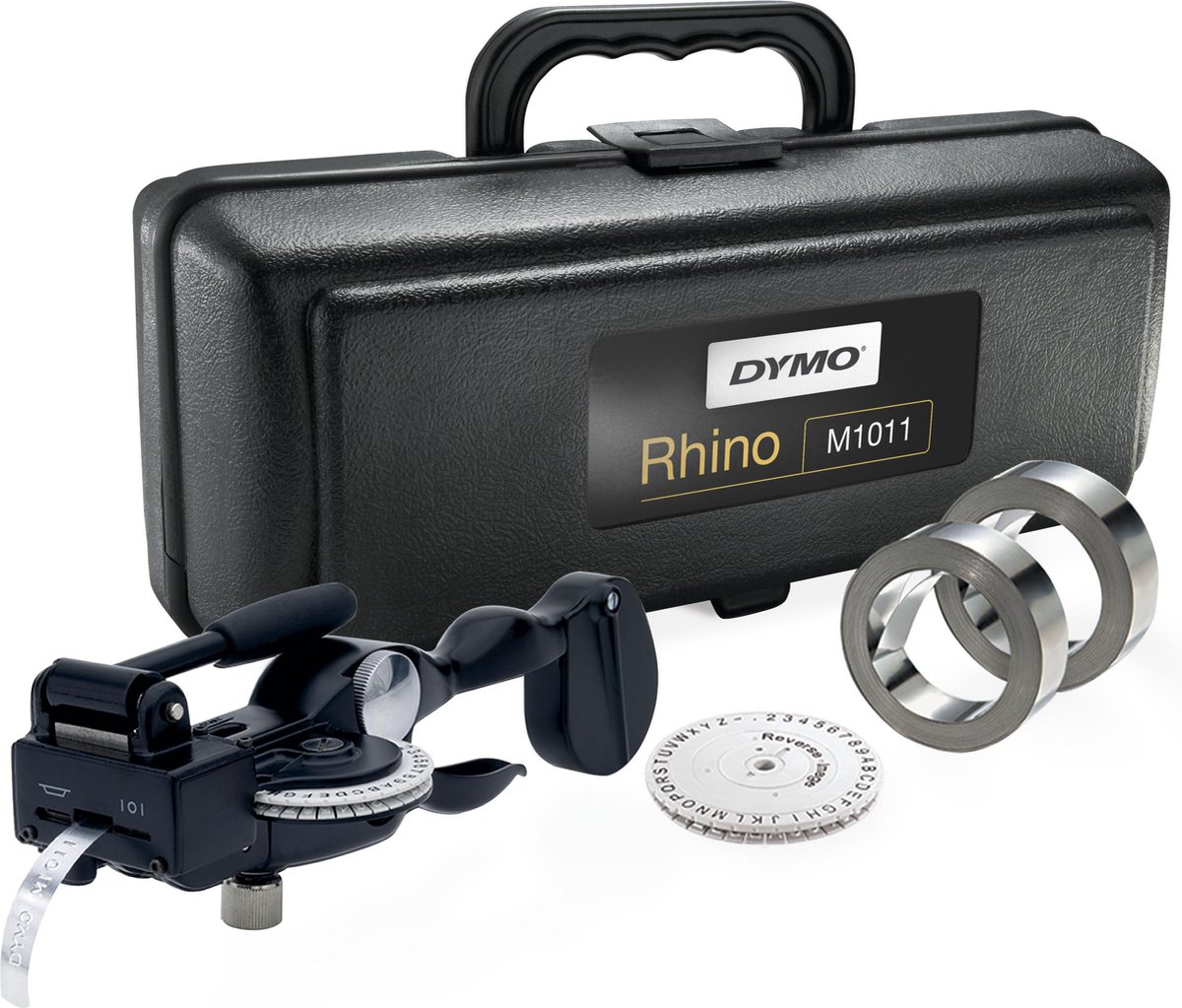 DYMO Rhino M1011 - Industriële reliëfperstang voor metalen labels