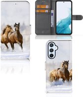 GSM Hoesje Geschikt voor Samsung Galaxy A54 5G Wallet Book Case Paarden
