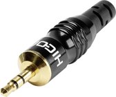 Hicon HI-J35T02 Jackplug 3.5 mm Stekker, recht Aantal polen: 4 Stereo Zwart 1 stuk(s)