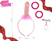 Kinky Pleasure Tiara Met Piemel + 2 Ringen Om Te Gooien