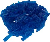 200 Bouwstenen 1x4 plate | Transparant Blauw | Compatibel met Lego Classic | Keuze uit vele kleuren | SmallBricks