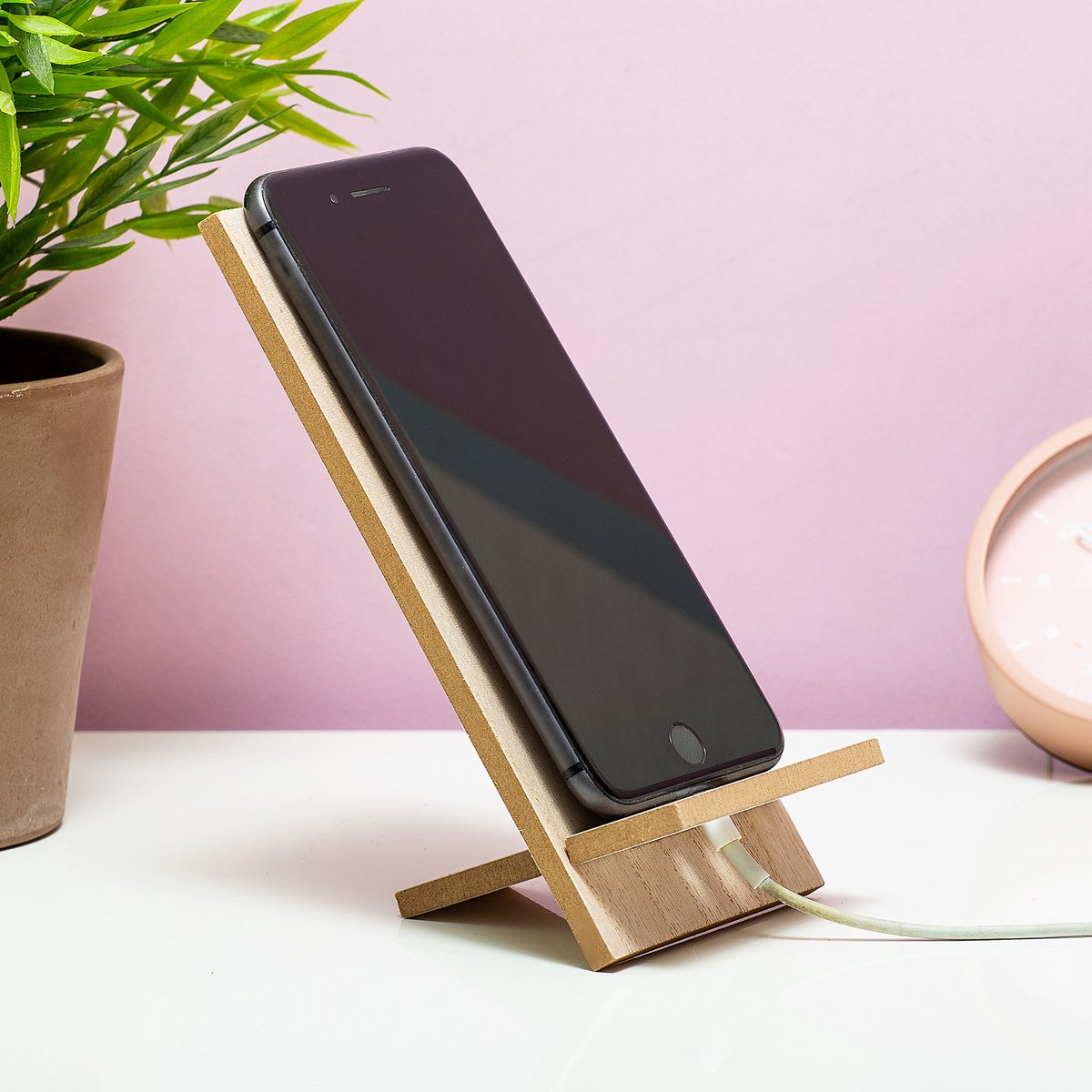 Houten Telefoonhouder van OOTB