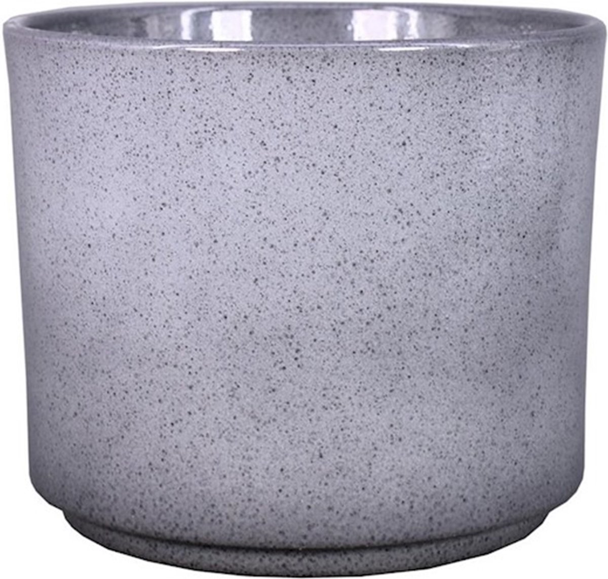 Floran Plantenpot Calla - groen - spikkels - keramiek - 7 x 