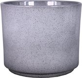 Cache-pot Floran Calla - gris - moucheté - céramique - D7 x H6,5 cm - cache-pot