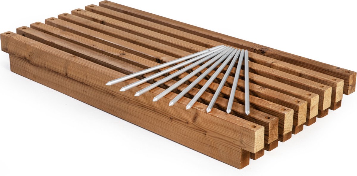 Witbosch - Perkrand - Uitbreidbare houten kantopsluiting - 828 cm