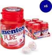 Mentos suikervrije kauwgom - Pure Fresh aardbei - 6 doosjes