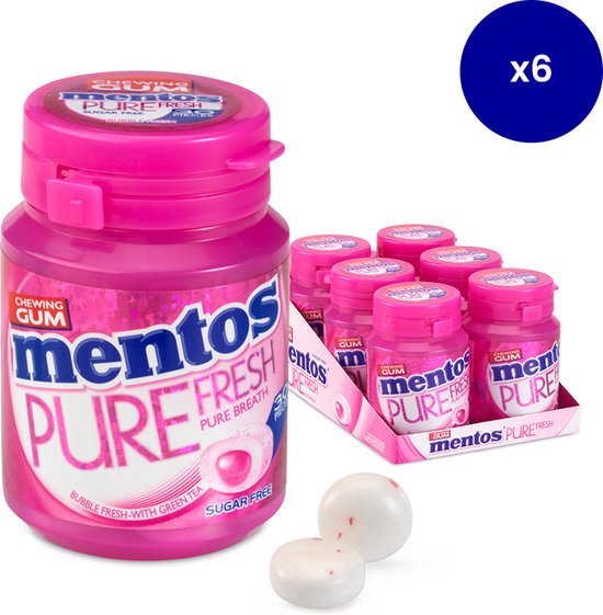 Mentos Pure Fresh Fraise , chewing gum mentos bouteille fraise