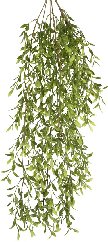 Greenmoods Kunstplanten - Kunstplanten - Kunst hangplant Wilgenblad - Zijde - 85 cm