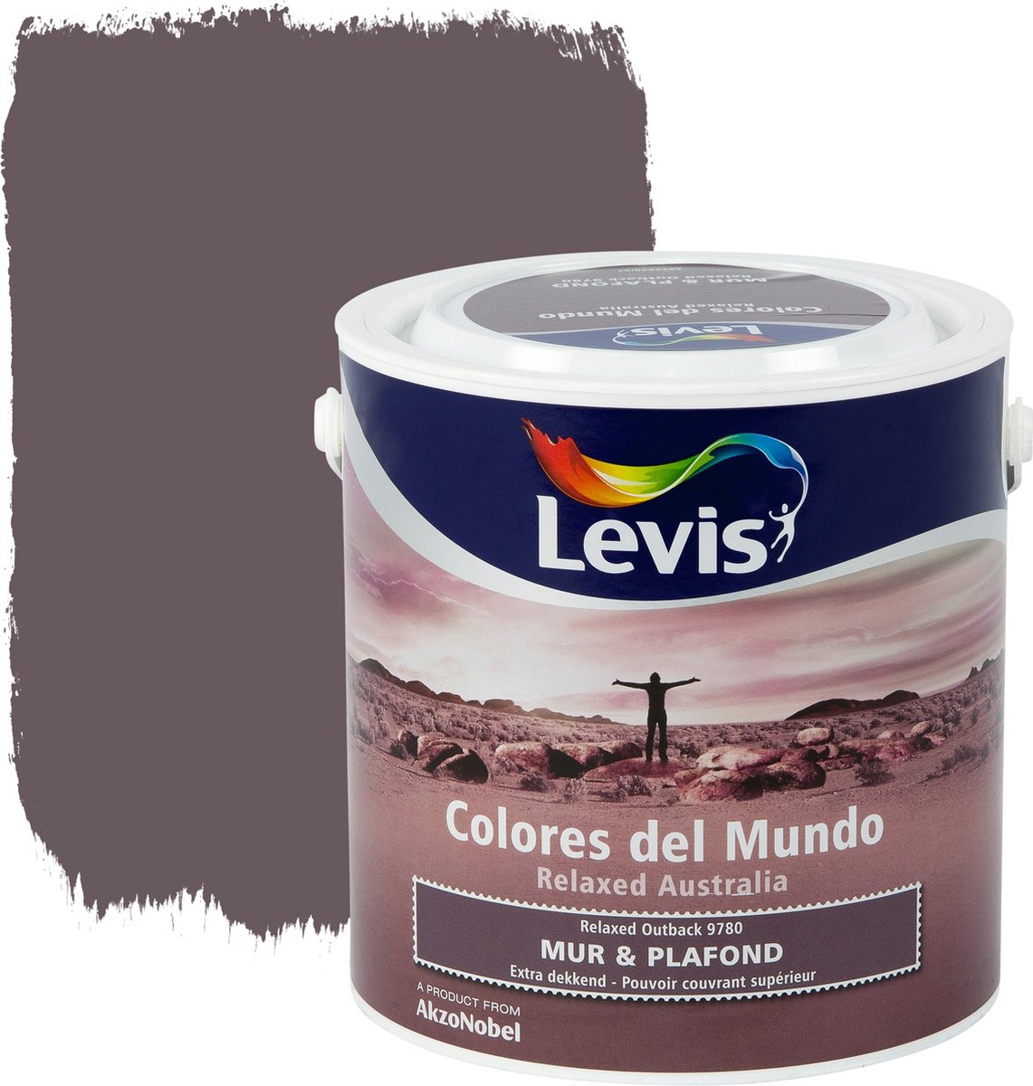 Levis Colores del Mundo Muur- & Plafondverf - Relaxed Outback - Mat - 2,5 liter – foto 3