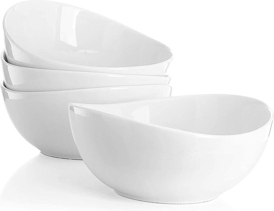 Mueslikommen, set van 4, mini snackkommen, keramische