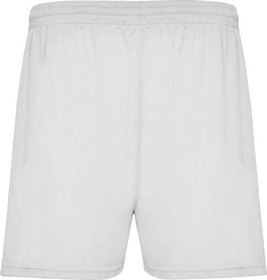 Witte heren sportbroek zonder binnenbroek en elastische band met koord model Calcio maat XL