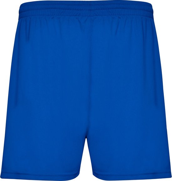 Kobalt Blauwe heren sportbroek zonder binnenbroek en elastische band met koord model Calcio maat M