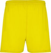 Gele heren sportbroek zonder binnenbroek en elastische band met koord model Calcio maat M