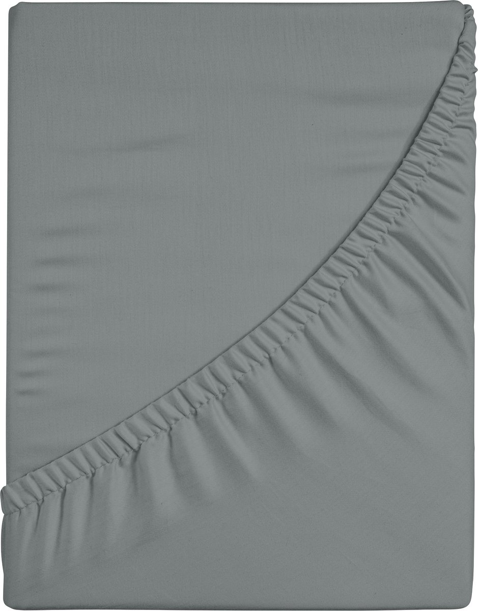 Komfortec Jersey Stretch Hoeslaken 180x200 cm - 30cm Matrasdikte- Rondom Elastiek - 100% Katoen - Grijs