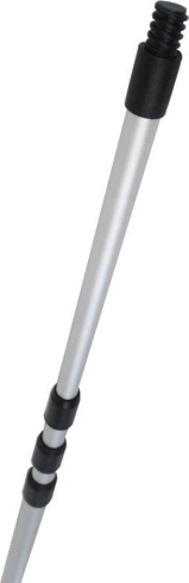 Telescoopsteel - Aluminium - Uitschuifbaar tot 400 cm - 3-Delig - Diameter steel 27,5 mm - Grove Draad - Stevige Kwaliteit - Past o.a op Unger