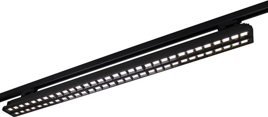 LED 3-fase Duo Railarmatuur | Zwart | 96 Watt | 120cm | 4000K - Naturel wit