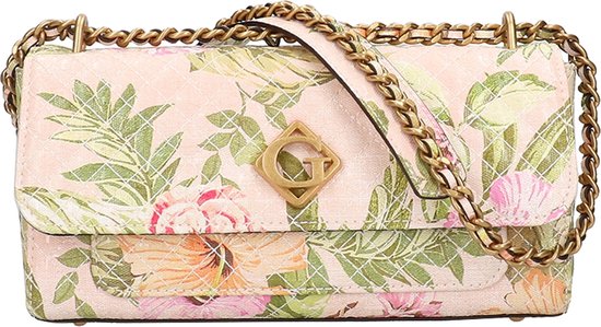 Guess Nerina Convertible Xbody Flap peach floral