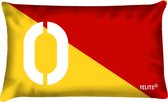 Sierkussen - Buitenkussen Seinvlag Letter O Waterafstotend Bootkussen - Multicolor - 60 Cm X 40 Cm