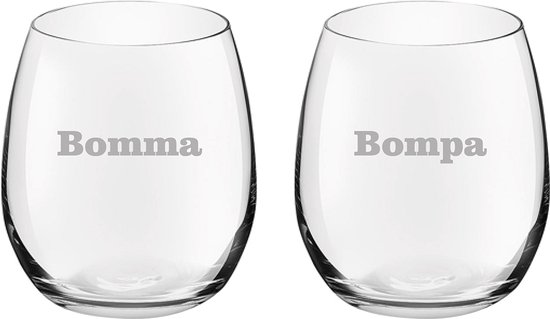 Drinkglas gegraveerd - 39cl - Bomma-Bompa