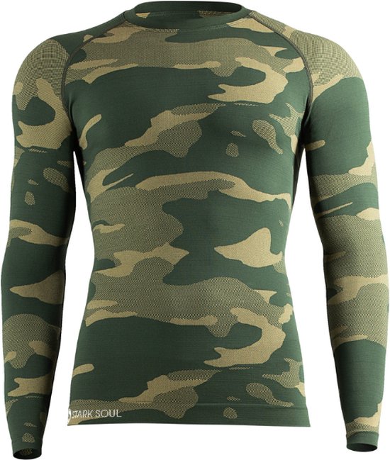 Heren thermoshirt met lange mouwen - Camouflage