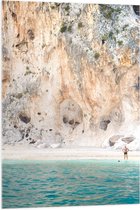 WallClassics - Verre Acrylique - Baie sur Île Tropicale - 70x105 cm Photo sur Verre Acrylique (avec système de suspension)