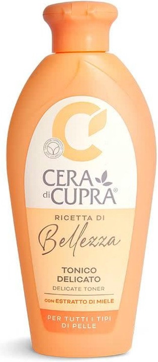 Cera di Cupra - Receta de Belleza Tonico Delicato - Alcoholvrije huidreinigingstonic met honingextract en vitaminen - fles van 200ml